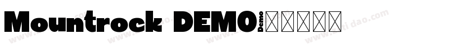 Mountrock DEMO字体转换